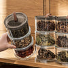 Sealed Jars Kitchen Seasoning Storage Organizer Airtight Stackable Bottle Organization Space-Saving Design For Home Dish Counter
