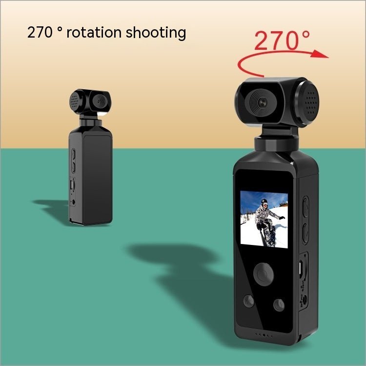 Stcraftdigital 270° 4K Pocket Camera capturing high-resolution images, ideal for home improvement projects and outdoor adventures.