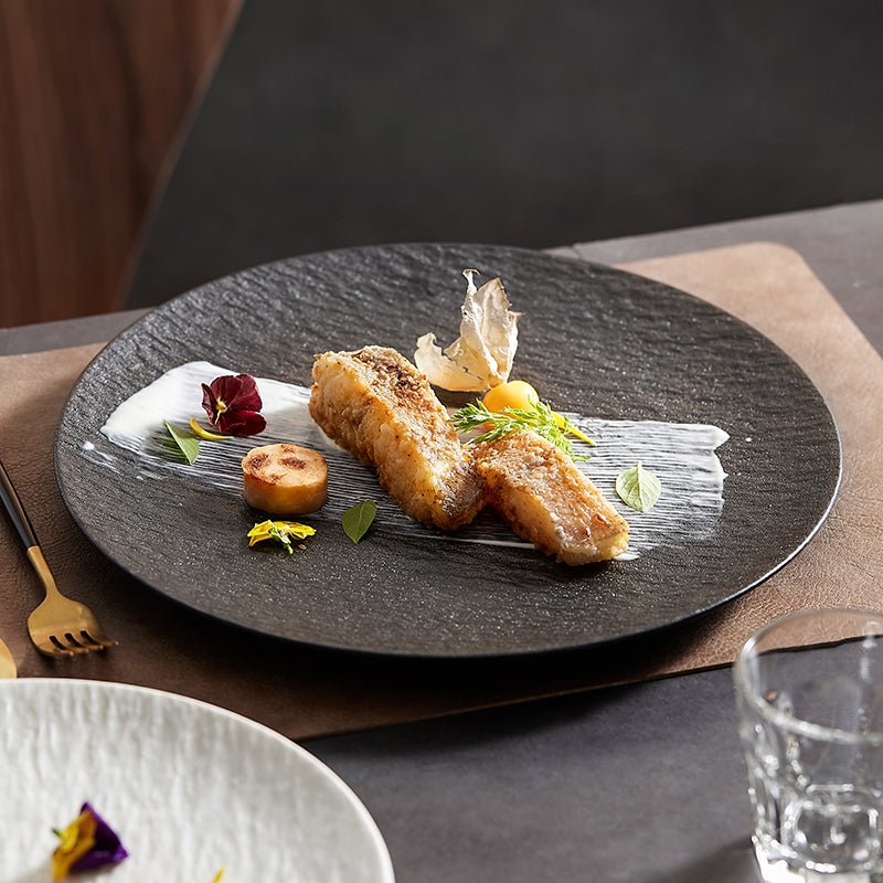 Elegant Rock-Style Dinner Plate