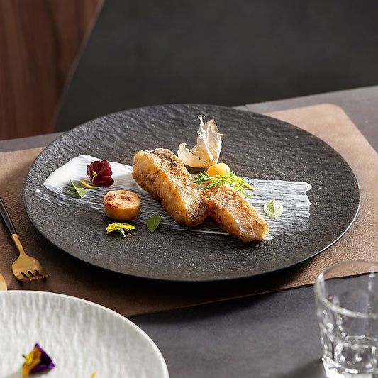 Elegant Rock-Style Dinner Plate