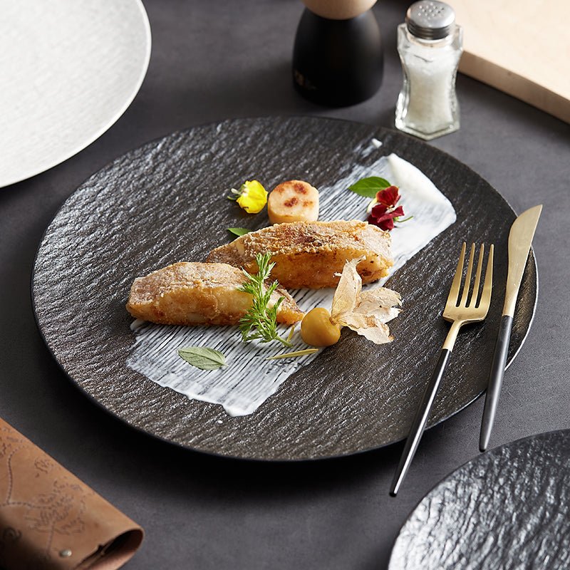 Elegant Rock-Style Dinner Plate