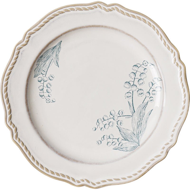 Ceramic Tableware Underglaze Rice Dinner Plate Fish Dish Mug Soup Bowl - stcraftdigital