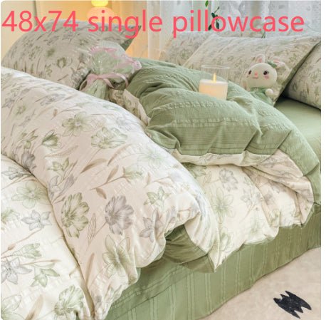 Premium Jacquard Quilt Cover Set Single Pillowcase Ye Rou Suxia