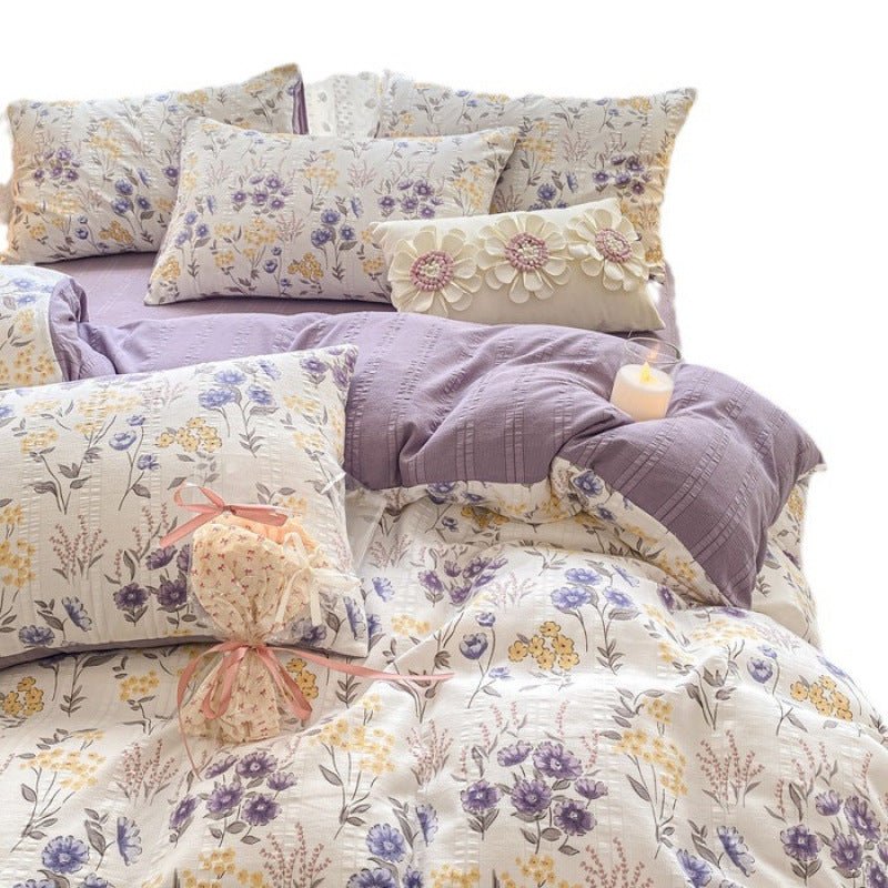 Premium Jacquard Quilt Cover Set Single Pillowcase Ye Rou Suxia
