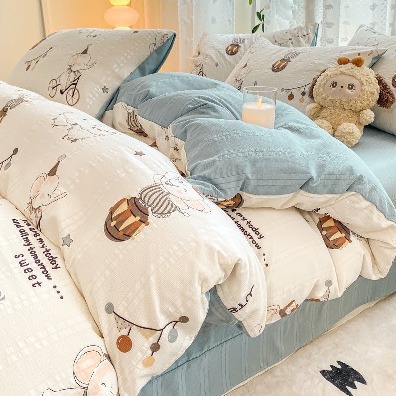 Premium Jacquard Quilt Cover Set Circus