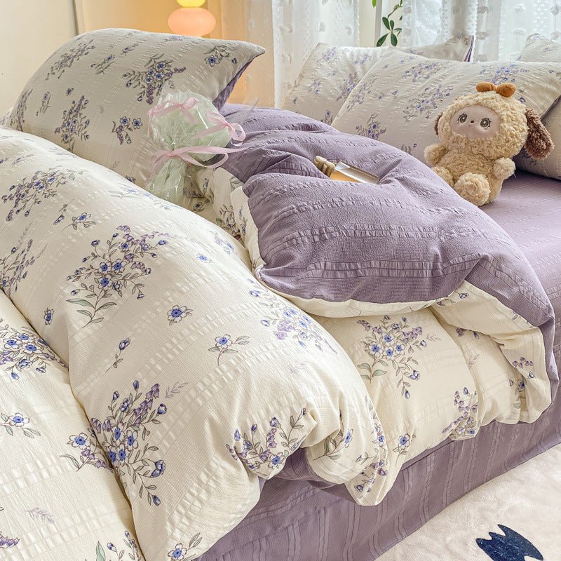 Premium Jacquard Quilt Cover Set Ziyun Flower Dance