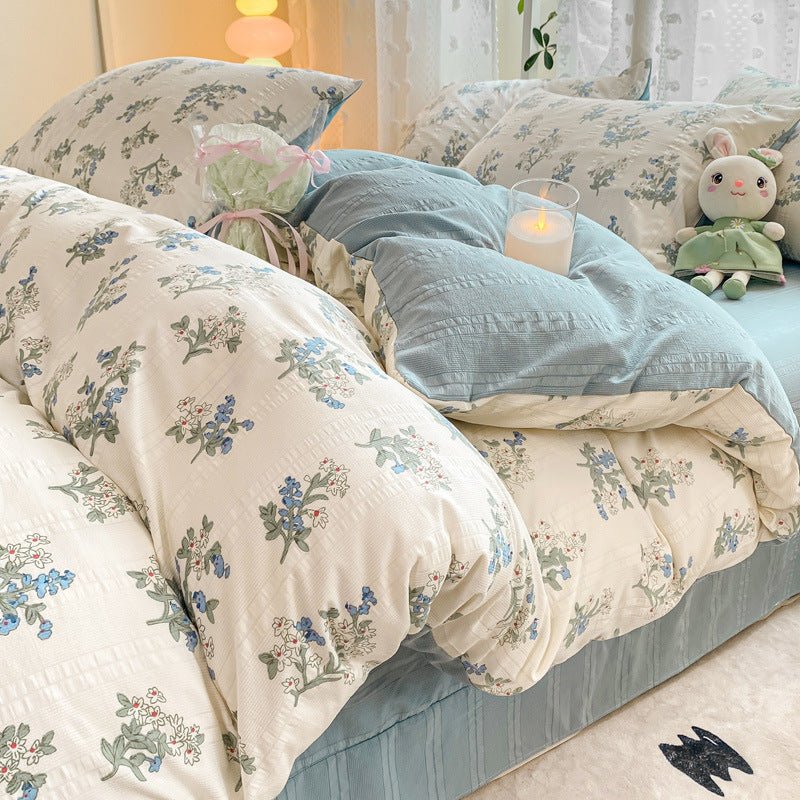 Premium Jacquard Quilt Cover Set Pleasant Autumn Color