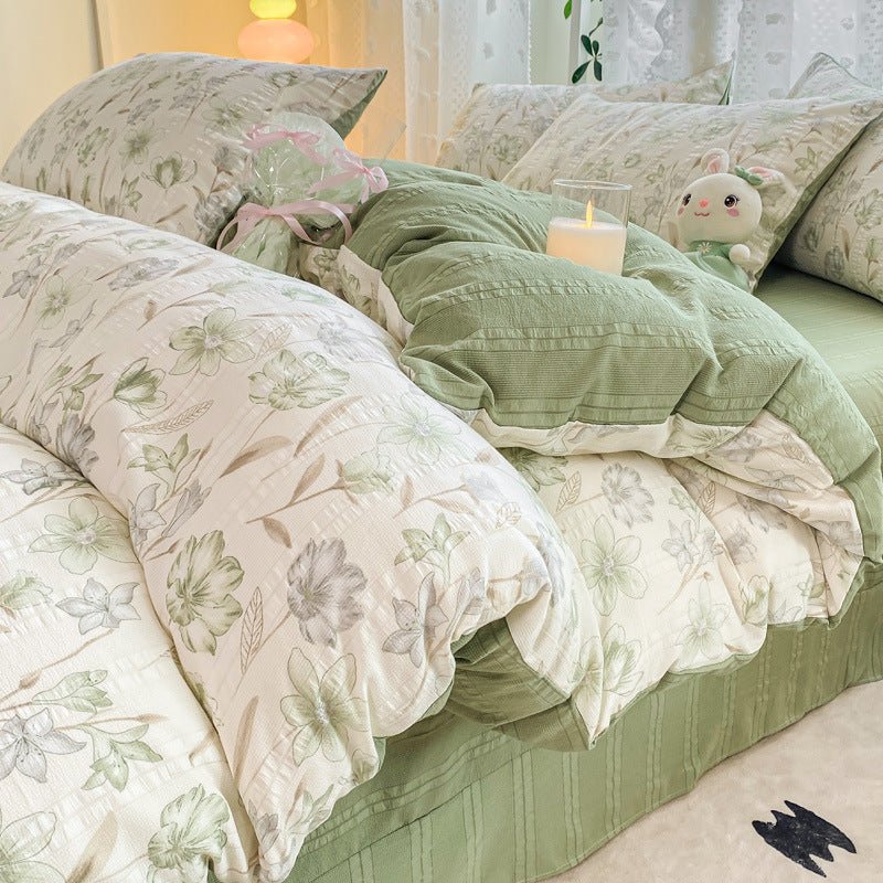 Premium Jacquard Quilt Cover Set Ye Rou Suxia