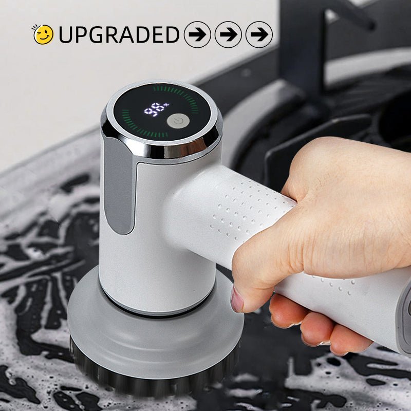 Multifunctional Smart Display Electric Cleaning Brush Wireless Kitchen Sink Cleaning Brush Waterproof Electric Pot Brush Cleaning Tool - stcraftdigital