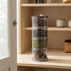 Sealed Jars Kitchen Seasoning Storage Organizer Airtight Stackable Bottle Organization Space-Saving Design For Home Dish Counter