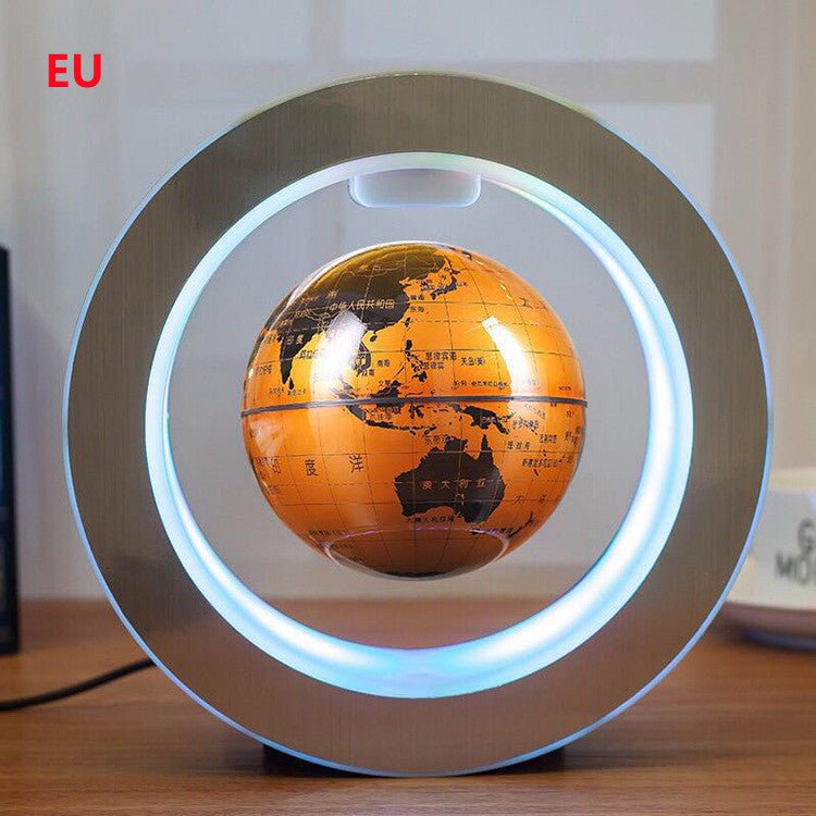 Round LED World Map Floating Globe Magnetic Levitation Light Anti Gravity Magic - stcraftdigital