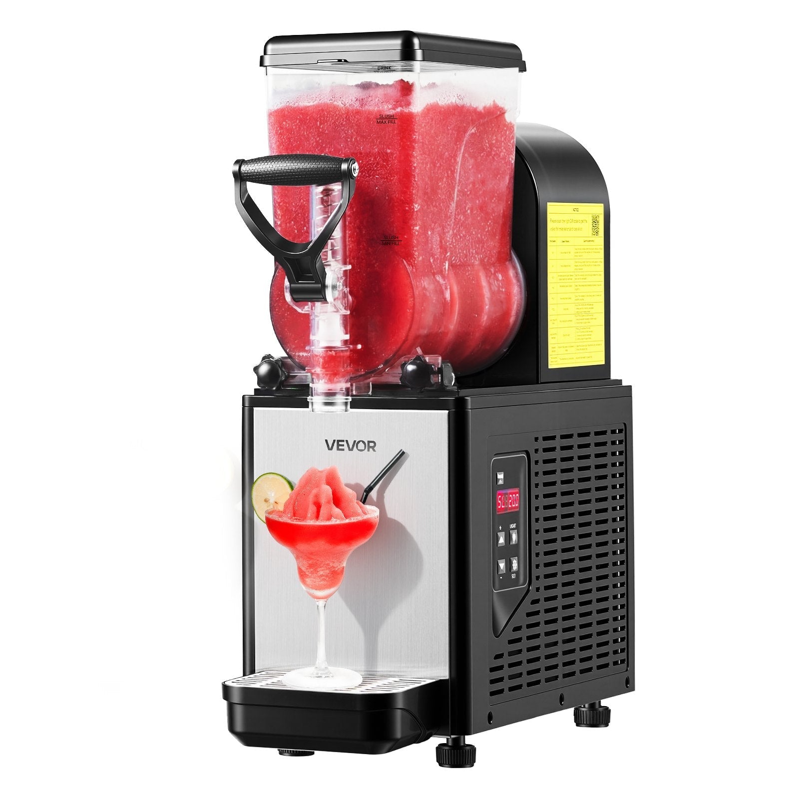 6L Commercial Slushie Machine | Self-Cleaning Margarita Slushy Maker - stcraftdigital